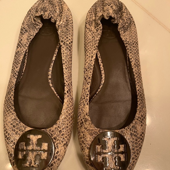 Tory Burch Reva snake ballet flat size 7 - Picture 3 of 3